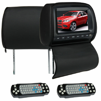 Zagłówek multimedialny LCD 9 cali HD DVD widok z pilotami Zagłówek multimedialny LCD 9 cali HD DVD widok z pilotami