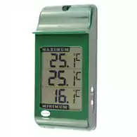 Duży cyfrowy termometr max min Brannan zielony