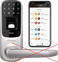 Inteligentna klamka Smart Lock Ultraloq UL3 BT odcisk palca i ekran