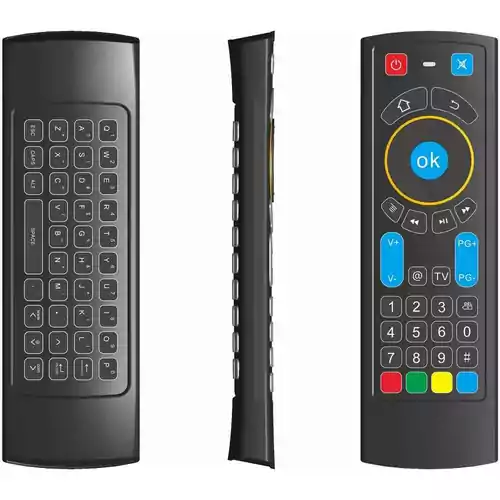 Inteligentny pilot Bluetooth z klawiaturą dla Amazon Fire TV/Fire TV Stick/Android TV Box widok z przodu